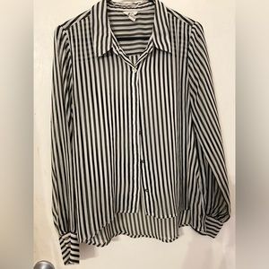 Black and White Stripped Blouse
